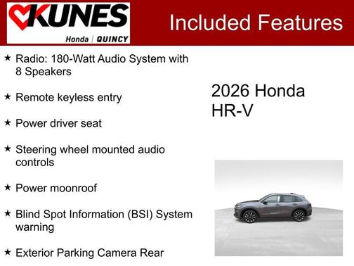 Modern Steel Metallic 2026 Honda HR-V EX-L