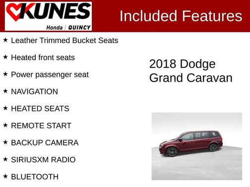 Octane Red Pearlcoat 2018 Dodge Grand Caravan GT
