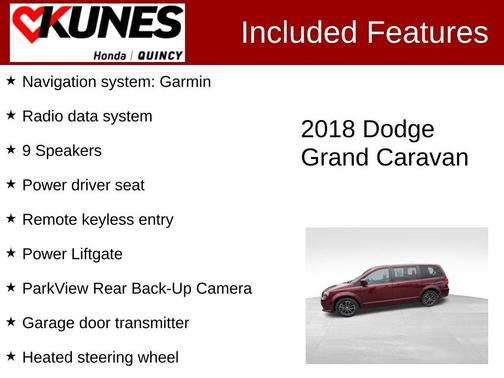 Octane Red Pearlcoat 2018 Dodge Grand Caravan GT