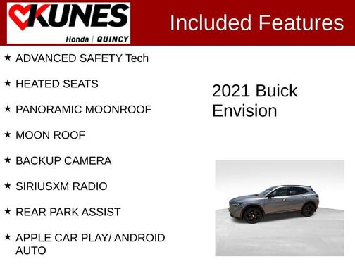 Satin Steel Gray Metallic 2021 Buick Envision Essence