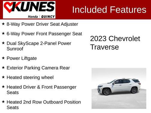 Iridescent Pearl Tricoat 2023 Chevrolet Traverse Premier