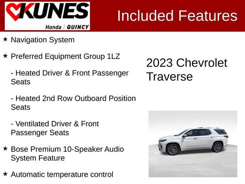 Iridescent Pearl Tricoat 2023 Chevrolet Traverse Premier