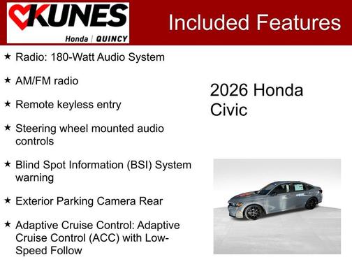 Urban Gray Pearl 2026 Honda Civic Sport