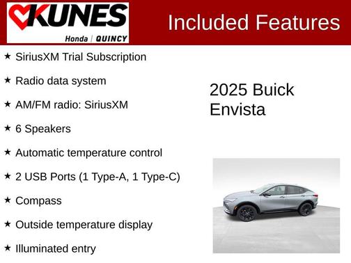 Moonstone Gray Metallic 2025 Buick Envista Sport Touring