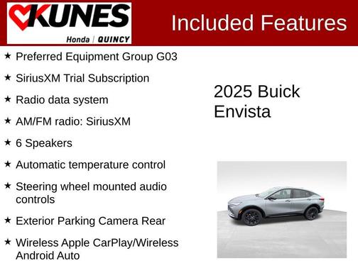Moonstone Gray Metallic 2025 Buick Envista Sport Touring