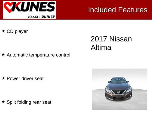 2017 Nissan Altima 2.5 SV