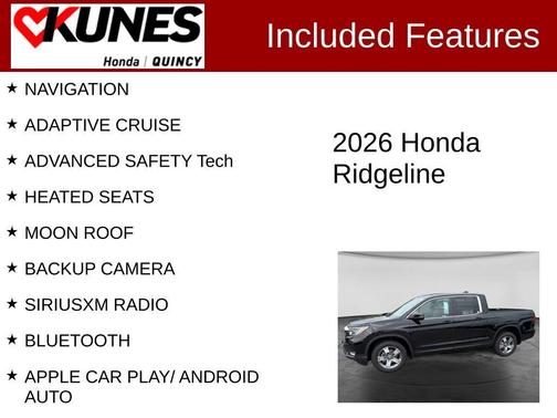 BV 2026 Honda Ridgeline RTL