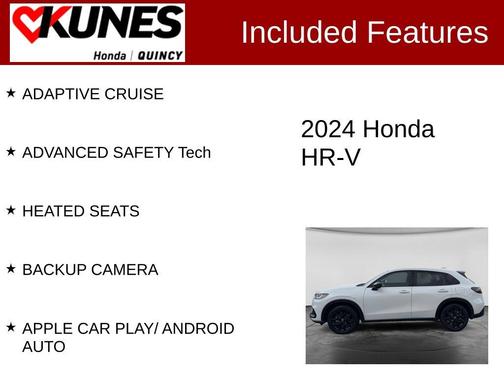 White 2024 Honda HR-V Sport