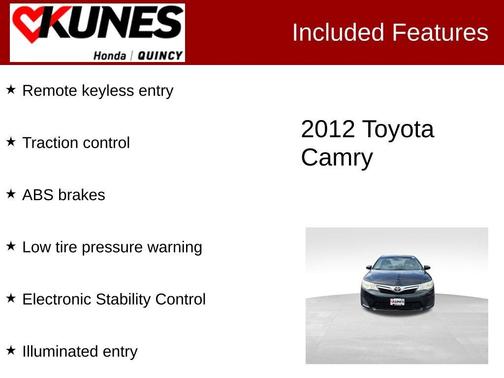 Cosmic Gray Mica 2012 Toyota Camry LE