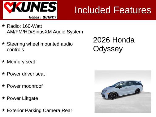 Sonic Gray Pearl 2026 Honda Odyssey Sport-L