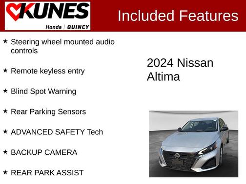 Brilliant Silver Metallic 2024 Nissan Altima 2.5 S