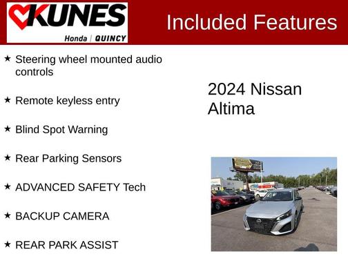 Brilliant Silver Metallic 2024 Nissan Altima 2.5 S