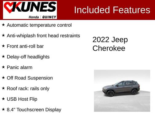 Granite Crystal Clearcoat Metallic 2022 Jeep Cherokee Trailhawk