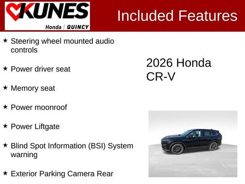 Crystal Black Pearl 2026 Honda CR-V EX-L