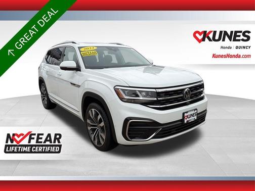 Pure White 2023 Volkswagen Atlas 3.6L SEL Premium R-Line