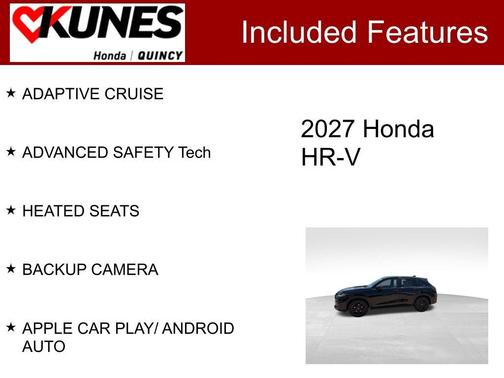 Crystal Black Pearl 2027 Honda HR-V Sport
