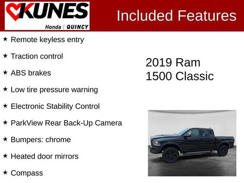 Diamond Black 2019 RAM 1500 Classic Warlock