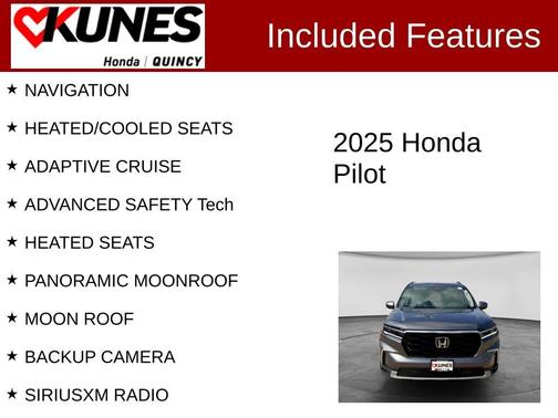 Gray 2025 Honda Pilot Elite