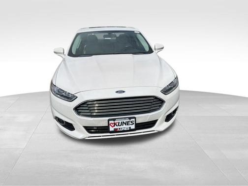 White Platinum Clearcoat Metallic 2016 Ford Fusion Hybrid Titanium