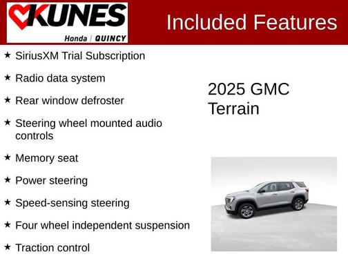 Metallic 2025 GMC Terrain Elevation