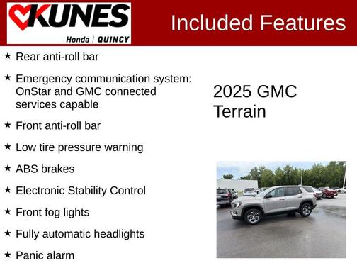 Metallic 2025 GMC Terrain Elevation