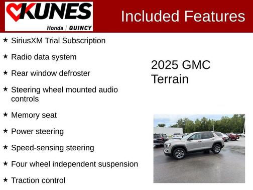 Metallic 2025 GMC Terrain Elevation