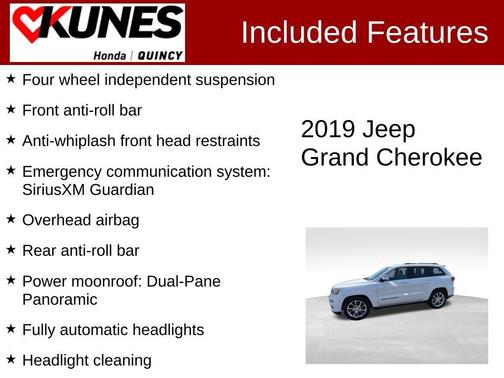 Ivory 2019 Jeep Grand Cherokee Summit