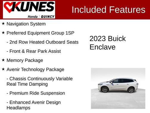 White 2023 Buick Enclave Avenir