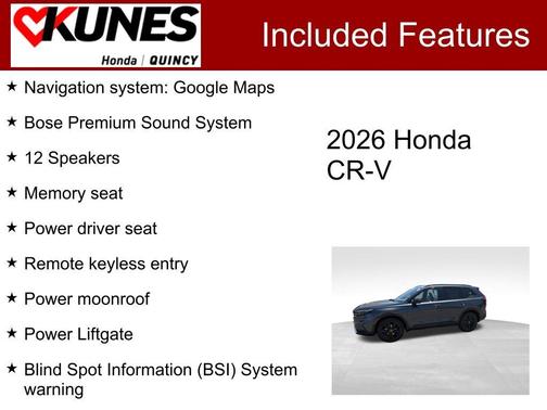 Meteorite Gray Metallic 2026 Honda CR-V Hybrid Sport Touring