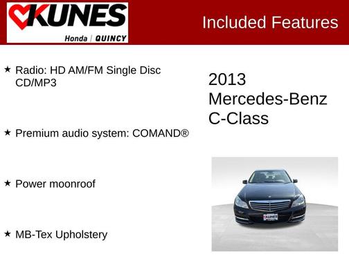 Black 2013 Mercedes-Benz C-Class C 300 4MATIC