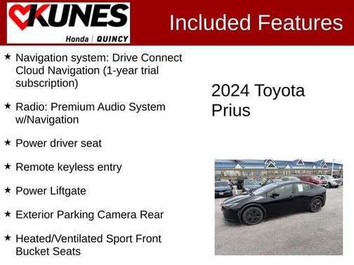 Midnight Black Metallic 2024 Toyota Prius LE