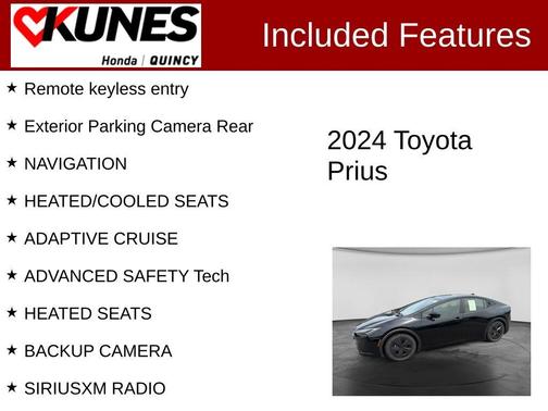 Midnight Black Metallic 2024 Toyota Prius LE