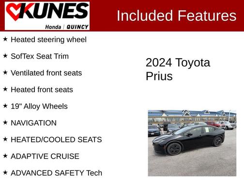 Midnight Black Metallic 2024 Toyota Prius LE