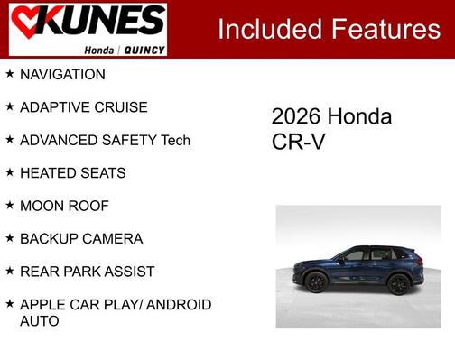 Blue 2026 Honda CR-V Hybrid Sport Touring