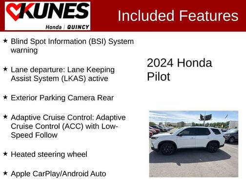 White 2024 Honda Pilot Elite