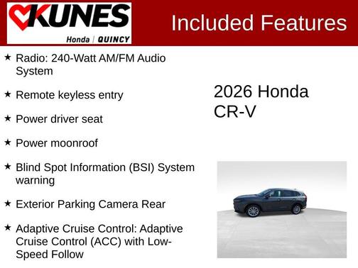 Meteorite Gray Metallic 2026 Honda CR-V EX