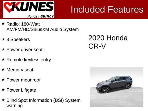 Gray 2020 Honda CR-V EX-L