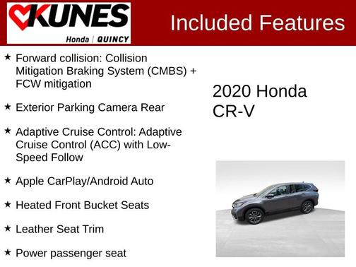 Gray 2020 Honda CR-V EX-L