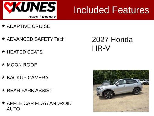 Solar Silver Metallic 2027 Honda HR-V EX-L