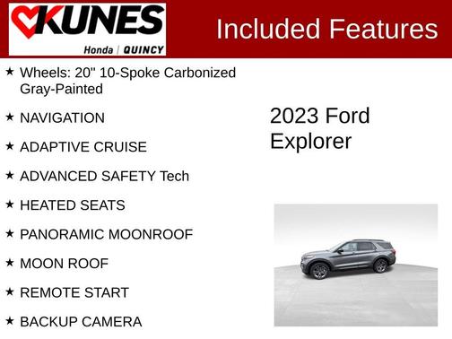 Carbonized Gray Metallic 2023 Ford Explorer XLT