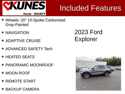Gray Metallic 2023 Ford Explorer XLT