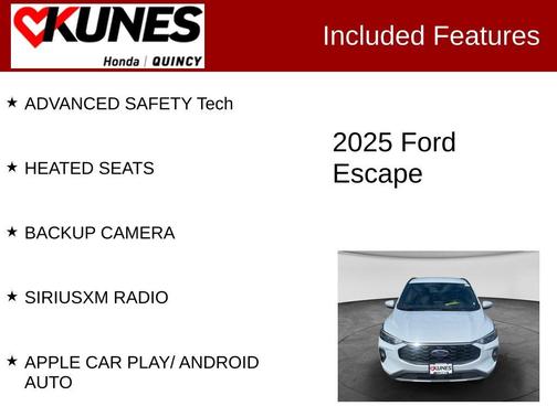 Silver Metallic 2025 Ford Escape ST-Line Select