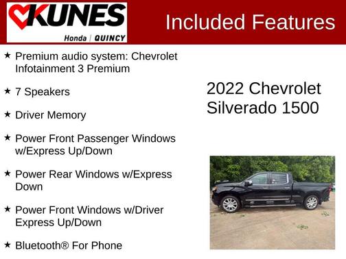 Black 2022 Chevrolet Silverado 1500 High Country