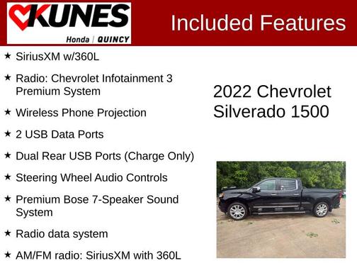 Black 2022 Chevrolet Silverado 1500 High Country