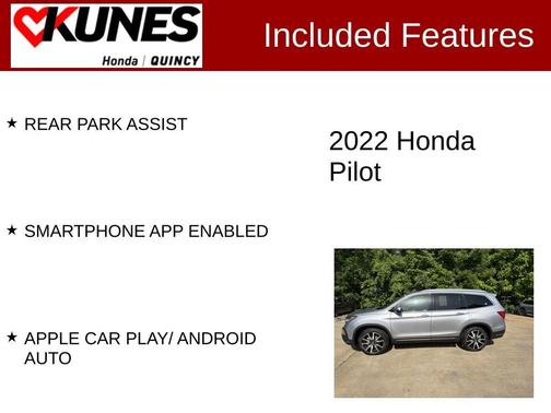 Silver 2022 Honda Pilot Elite