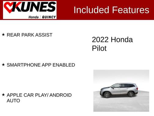 Silver 2022 Honda Pilot Elite