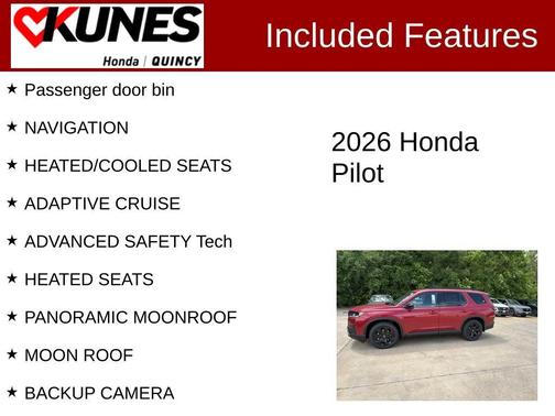 Radiant Red Metallic II 2026 Honda Pilot Black Edition