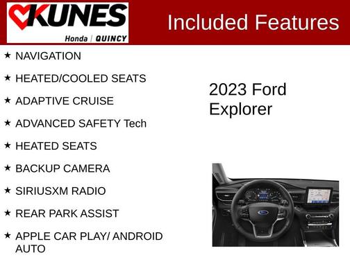 Blue Metallic 2023 Ford Explorer Limited