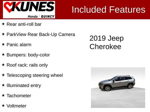Billet Silver Metallic Clearcoat 2019 Jeep Cherokee Latitude