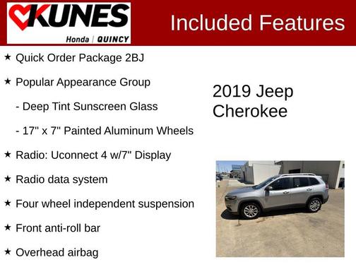 Billet Silver Metallic Clearcoat 2019 Jeep Cherokee Latitude